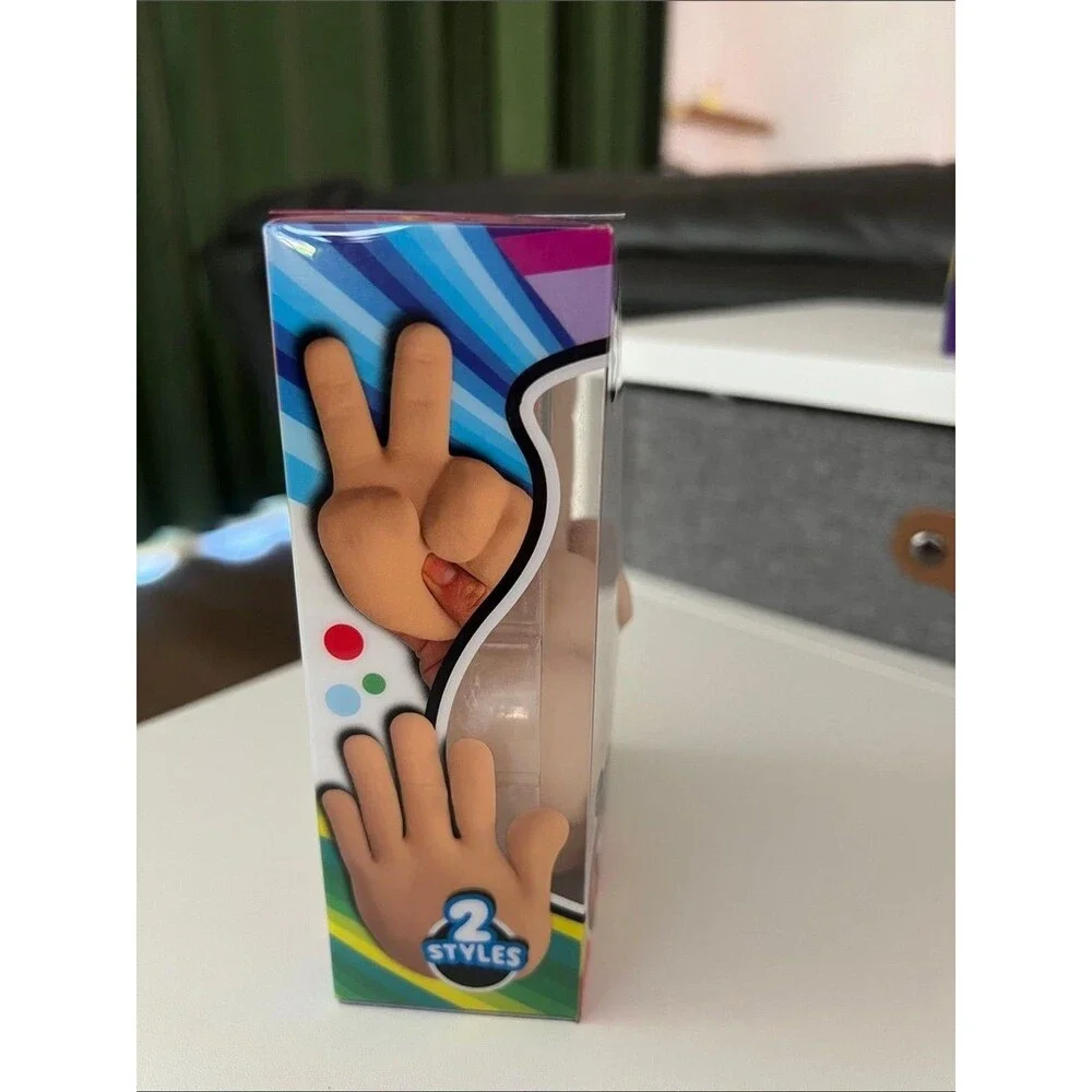 JARU STRETCHY HAND PEACE SIGN Squishy Strecth Toy 5” Viral